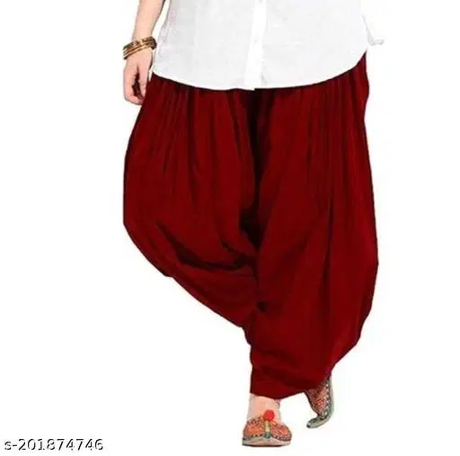Salwar for Women (Maroon, 48)