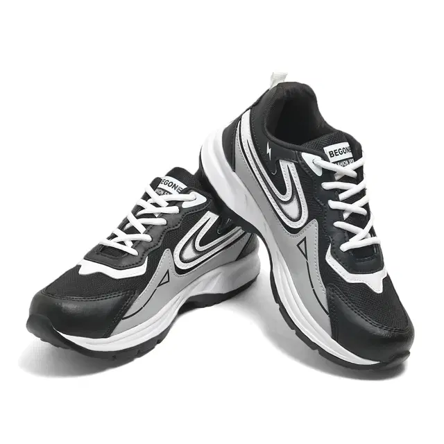 Casual Shoes for Men (Black & Grey, 6)