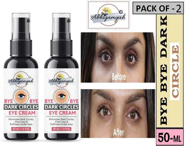 Abhigamyah Under Eye Cream Enriched With Natural Oils To Remove Dark Circles & Wrinkles, 50 ml, Pack Of 2, A-546