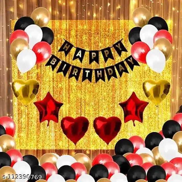 Birthday Party Decoration Kit, Multicolor, Set of 84