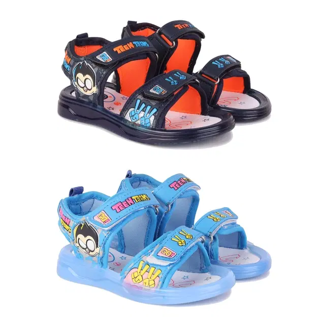 Sandals for Kids, Pack of 2 (Multicolor, 7 C)