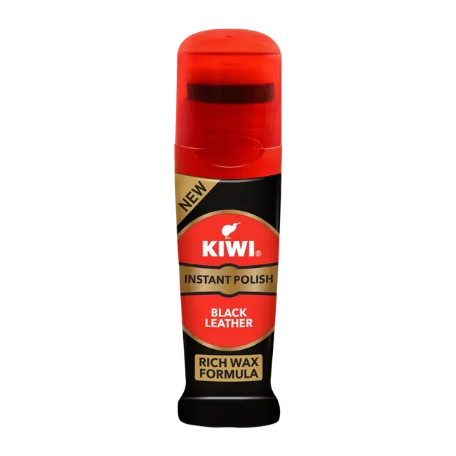 Kiwi Liquid Shoe Polish Black 75 ml