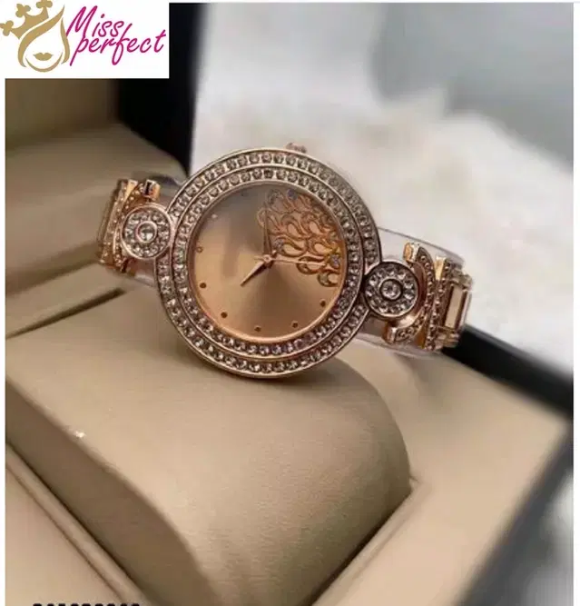 Analog Watch for Women & Girls (Rose Gold)