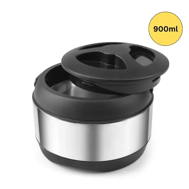Classic Essentials Nano Stainless Steel Double Wall Insulated Casserole, 900 ml