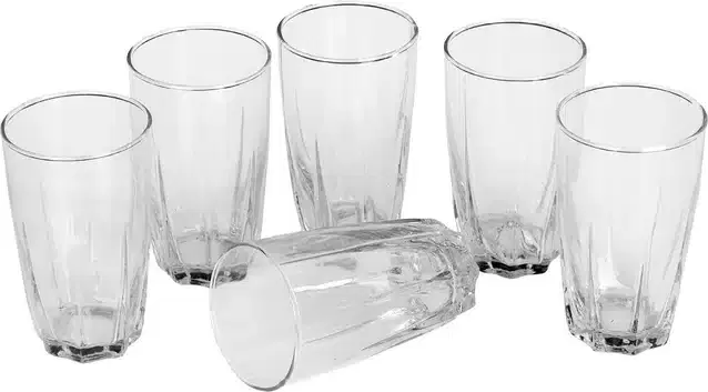 Liquor cum Cocktail Glasses, Transparent, 300 ml, Pack of 6