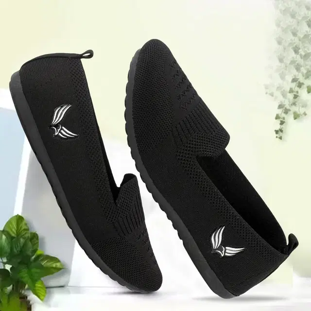 Solid Canvas Bellies for Women (Black, 4)