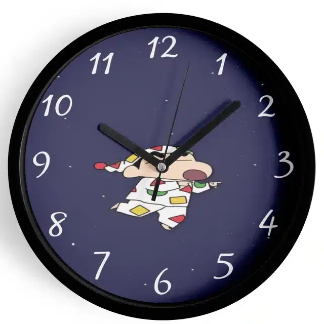 Shinchan Analog Wall Clock, Multicolor, 7 Inches