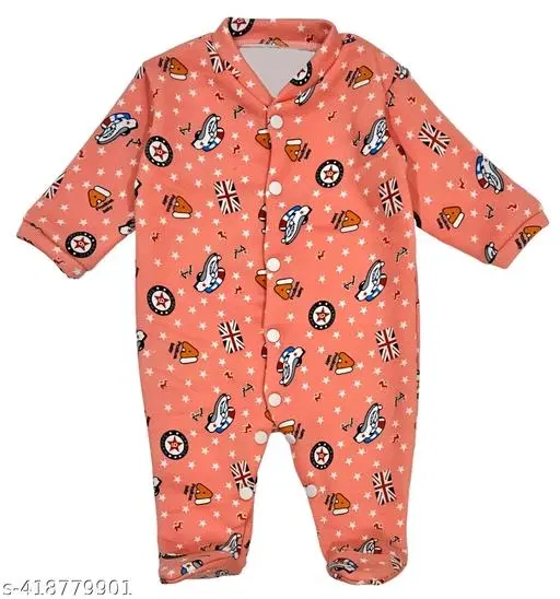 Cotton Rompers for Kids (Multicolor, 9-12 Months)