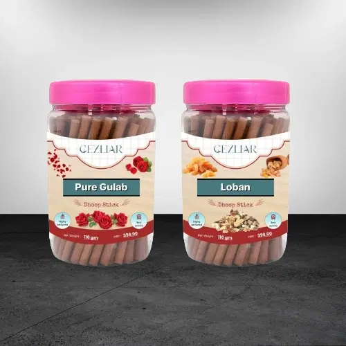 Pure Gulab & Loban Incense Sticks, 110 g, Set of 2