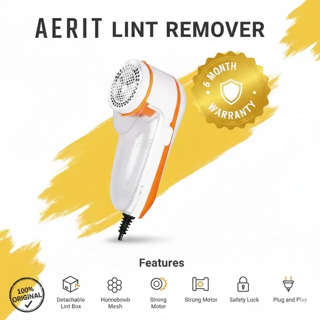 Lint Remover For Clothes ,Multicolour,(Pack Of 1)