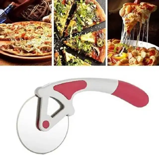 Stainless Steel Pizza Cutter, Multicolor, Pack of 2