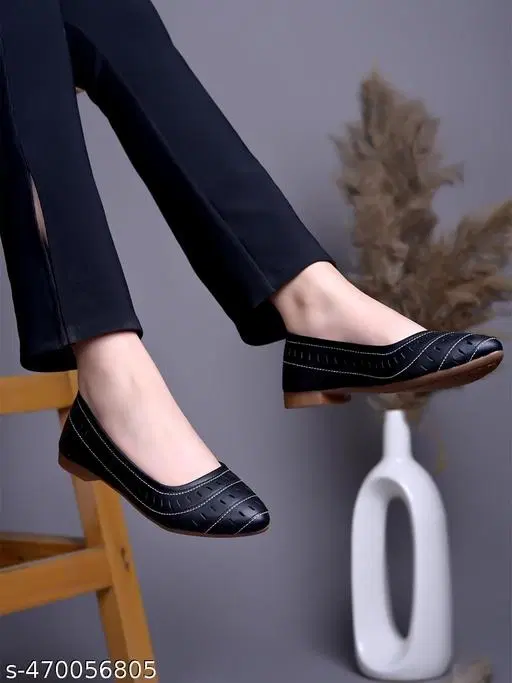 Textured Slip-on Sneakers for Women (Black, IND-6)