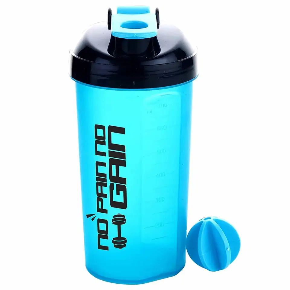 Shopeleven No Pain No Gain Sports Gym Fitness Shaker Bottle 700 ml