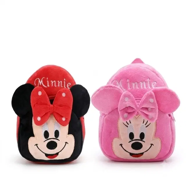 Red Minnie School Bag + Pink Minnie School Bag [Pack of 2]