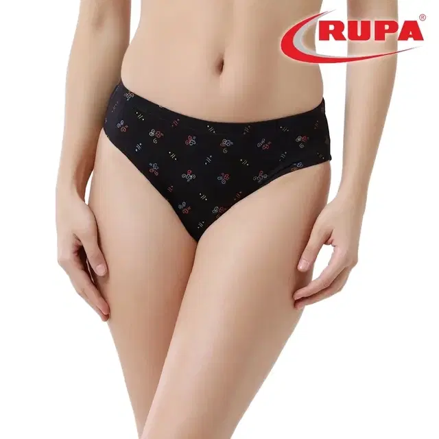 Cotton Printed Briefs for Women, Pack of 1, Multicolor (95 cm)