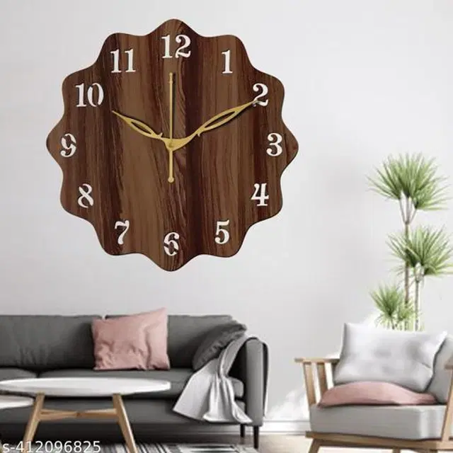 Wooden Wall Clock, Brown