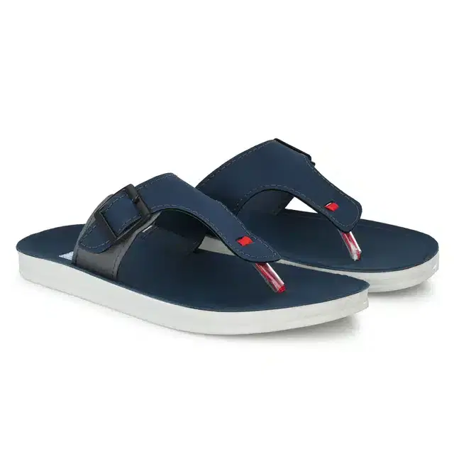 Casual Slippers for Men (Navy Blue, 6)