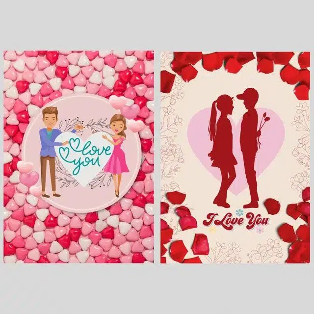 Valentine Day Greetings with Envelope, Multicolor