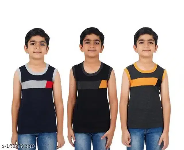 Innerwear for Boys, Pack of 3 (Multicolor, 3-4 Years)