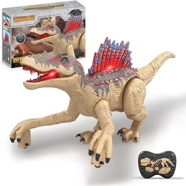 Kidology 2.4GHz RC Walking Dinosaur with Lights for Kids 4+
