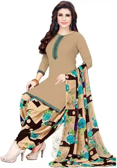 Sharda Creation Women's Dress Material (Skin) (SC12)