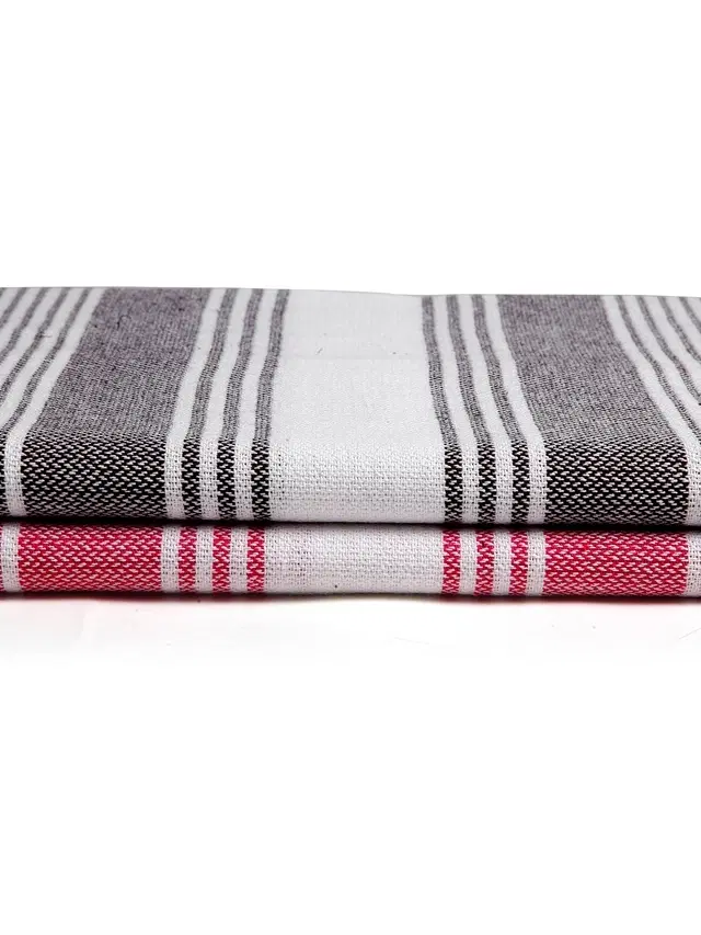 Cotton High Absorbent Bath Towels, Multicolor, Pack of 2