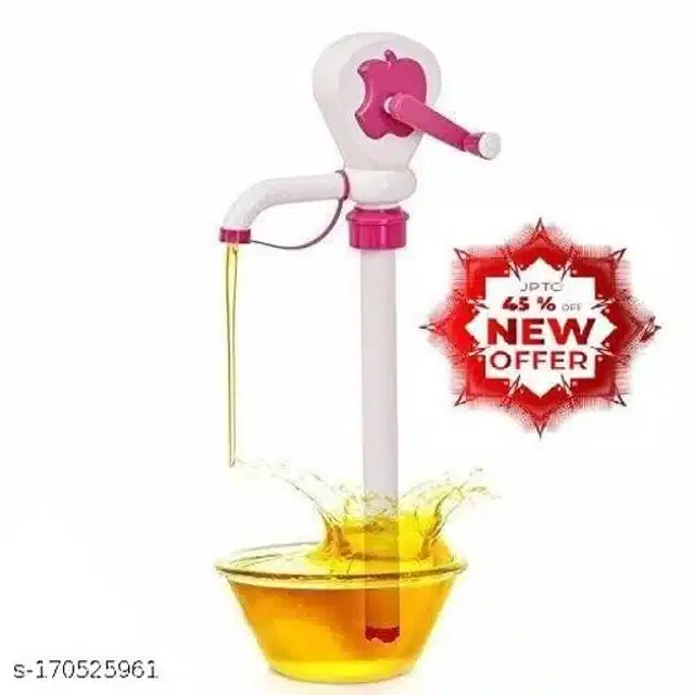 Plastic Manual Hand Oil Pump, Multicolor