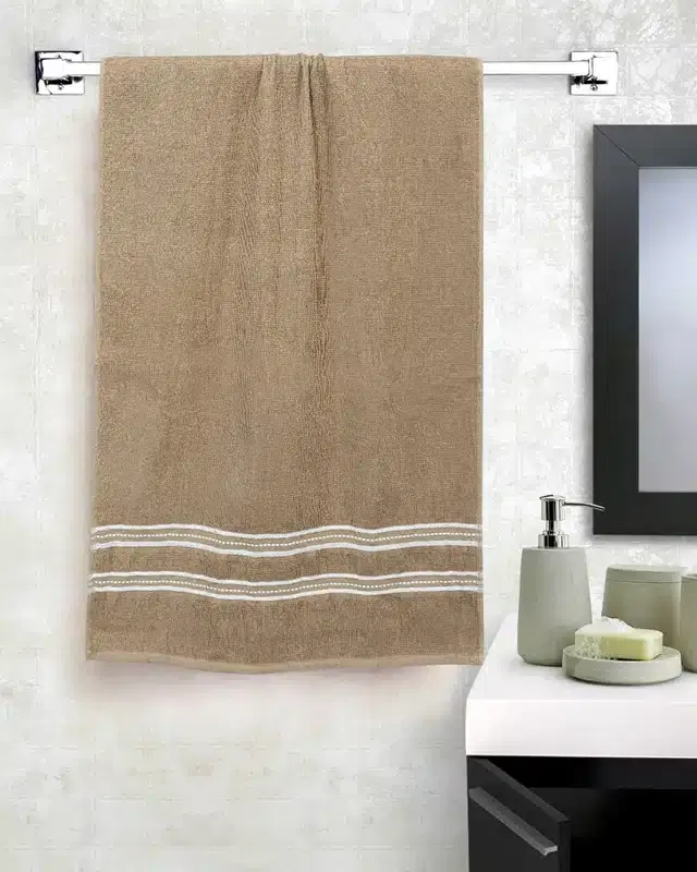 Bath Towel, Brown, 27"x54"