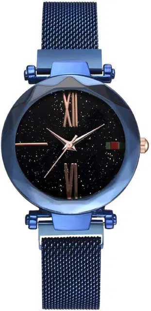 Casual Metal Analog Watch For Women (Blue) (MP-106)