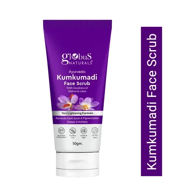 Globus Naturals Ayurvedic Kumkumadi Face Scrub 50 g
