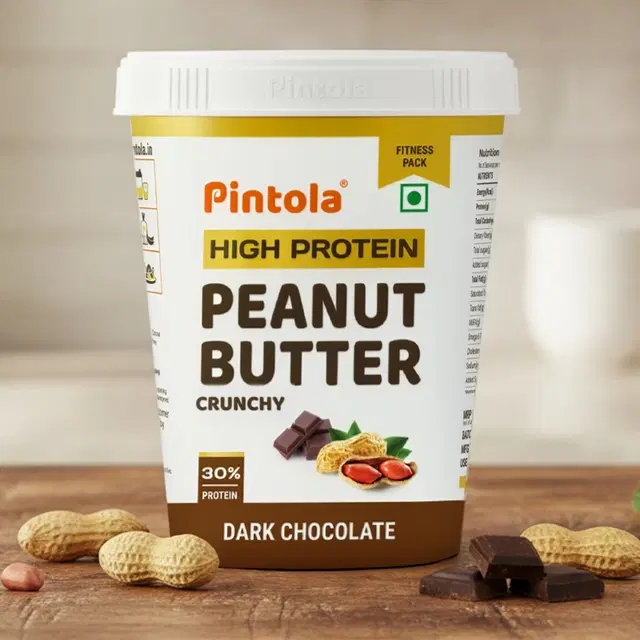 Pintola High Protein Peanut Butter Dark Chocolate Crunchy 510 g