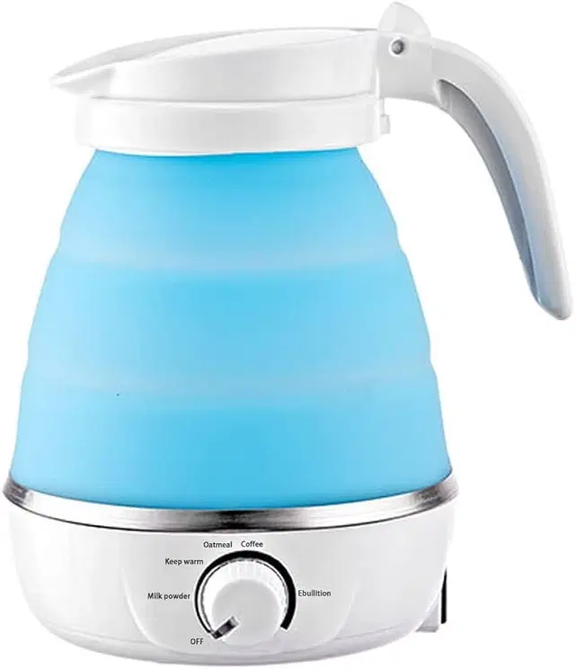 Silicone Portable Electric 150 W Kettle, Multicolor, 600 ml