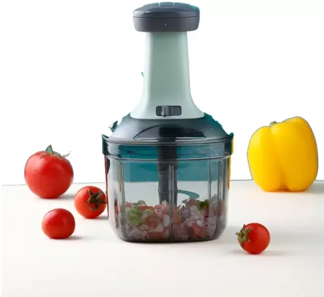 Veksor By Veksor New Square Push Chopper For Heavy Work Of Chop Vegetable & Fruit Chopper (01 Push Chooper, 01 Blade Protectotr)
