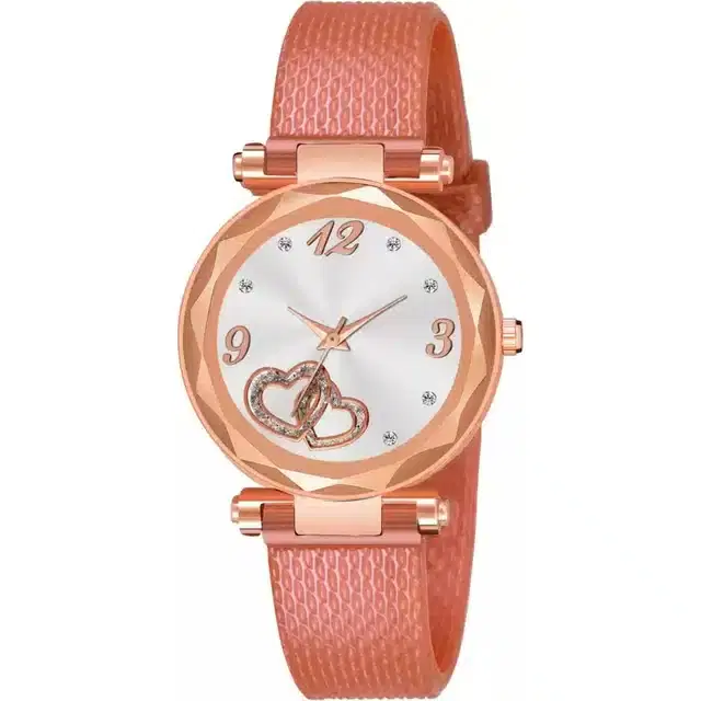 Analog Watch for Girls (Rose Gold)