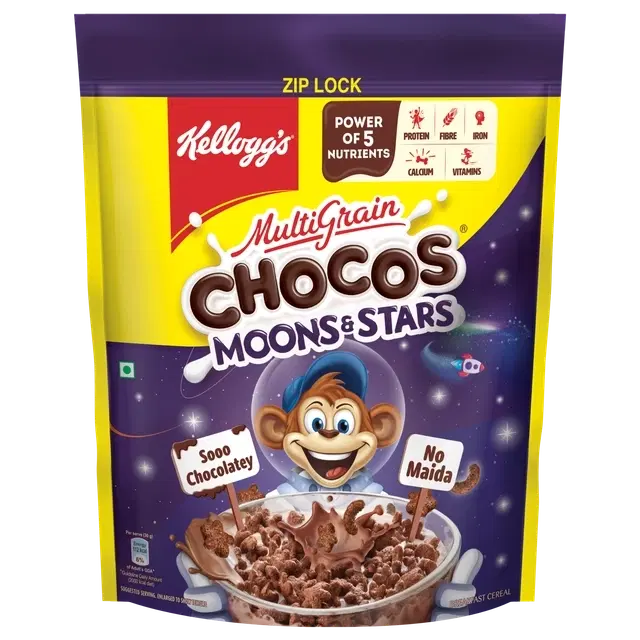 Kellogg'S Chocos Moon & Stars Corn Flakes (Pouch) 1.15 kg