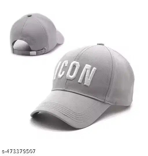 Printed BaseBall Cap for Men, Grey