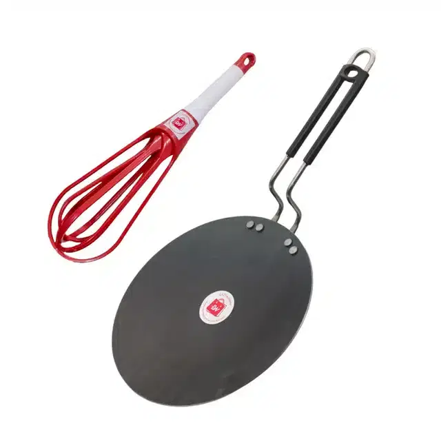 Tawa & Plastic Whisker, Pack of 2, Red & Black