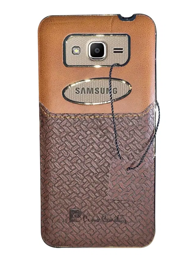 Synthetic Pu Leather Back Cover For Samsung J2Prime - Sm-G532G, Multicolor
