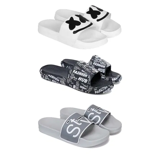 Combo of Sliders for Men, Set of 3 (Multicolor, 9)