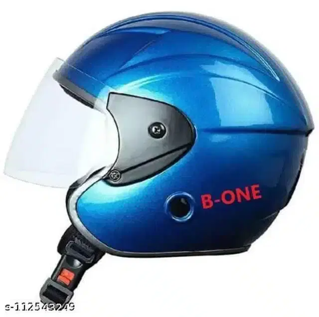 Open Face Helmet For Men, Blue
