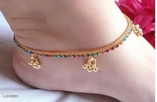 Anklet Red Free Size Anklets & Toe Rings for Women
