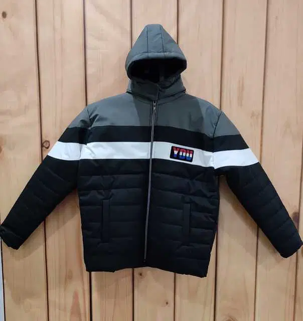 Ragmen Fashion Stylish Hooded Winter Nylon Jacket With Inside Fur For Men (Black, L) (R32)