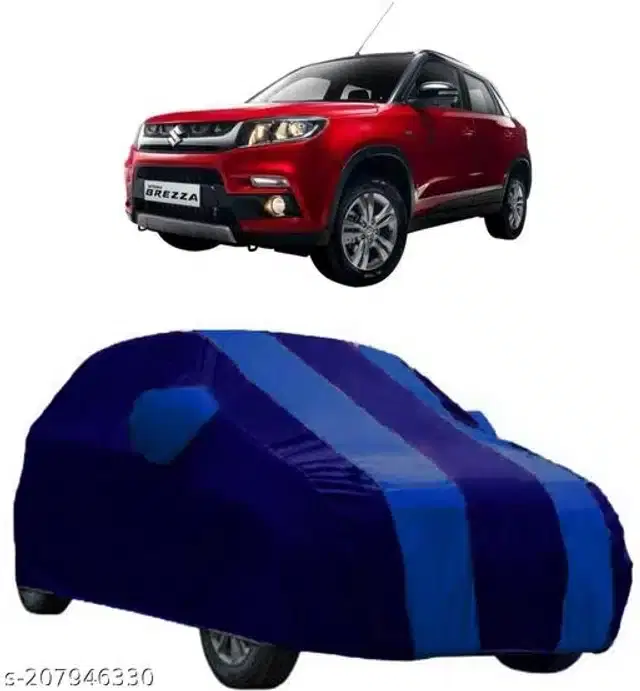 Taffeta Waterproof Car Cover for Maruti Suzuki Vitara Brezza, Multicolor