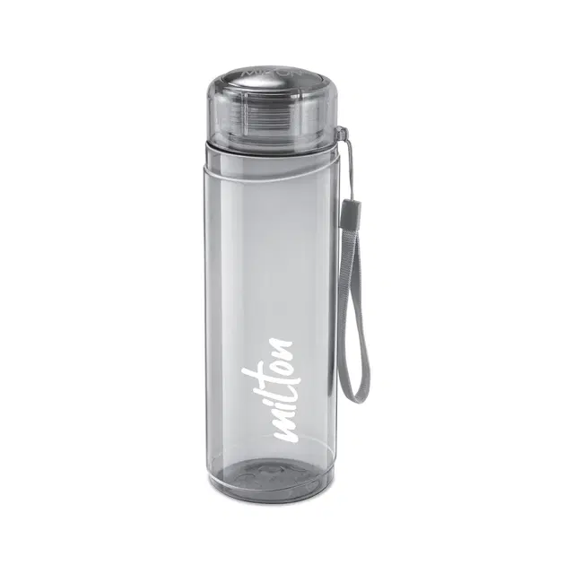 Milton Hector 1000 Water Bottle, 1 L, Reusable Plastic Fridge Bottle, Bpa Free And Leak Proof Bottle For Travel, Work, Pack Of 1, Silver