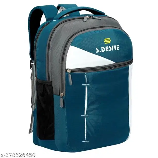 Polyester Backpack for Kids, Teal, 35 L