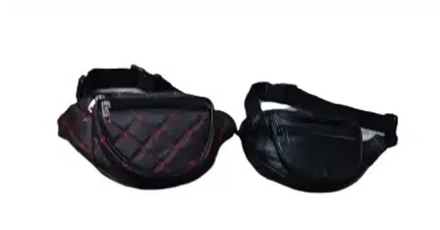 Travel Waist Pouch, Pack of 2, Black