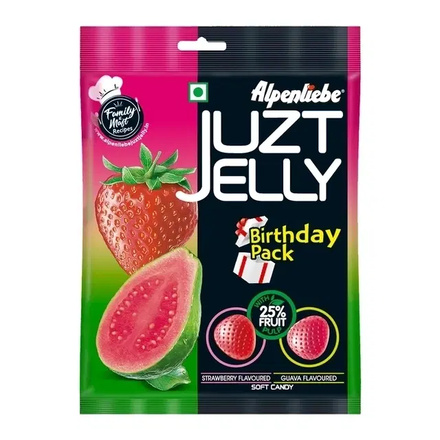 Alpenliebe Juzt Jelly Assorted Flavour 351.5 g - Pouch