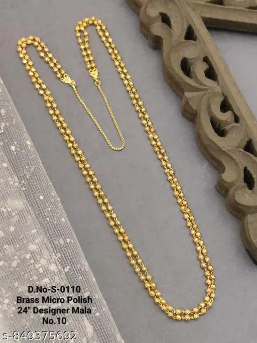 Elegant Necklace for Women (Gold, Free Size)