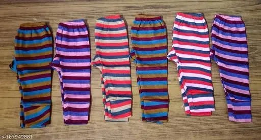 Woolen Thermal Bottomwear for Kids, Pack of 6 (Multicolor, 0-6 Months)