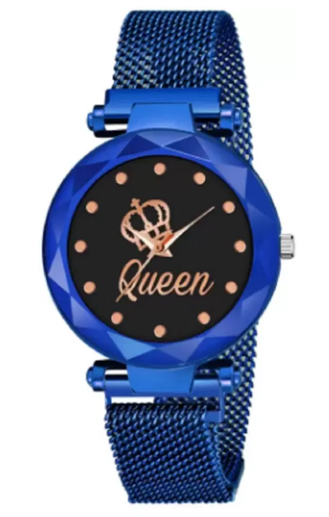 Analog Watch for Women & Girls (Blue)